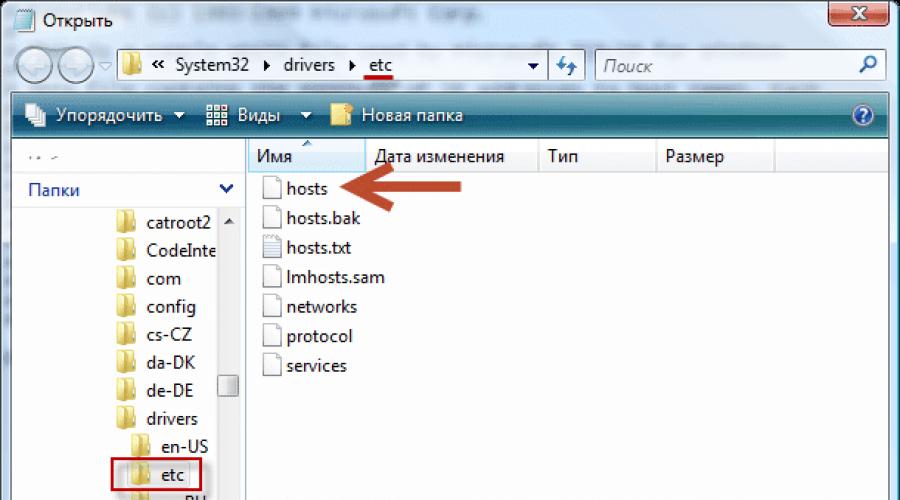 File host di system32 kosong, apa yang harus saya lakukan?  File host  Arti, pengeditan dan restorasi.  Cara mengedit file host